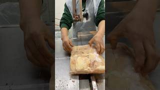 How Make Chicken Breast Slice With Machine By Expert Meat Cuttershorts chicken wow😮👌🐓 [upl. by Aynek]