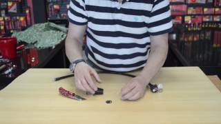 How to change the batteries in a Alarm bike cable  AskAmtech [upl. by Nalad]