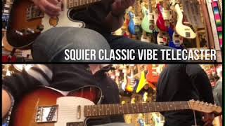 Fender Telecaster vs Squier Classic Vibe [upl. by Atteyram57]