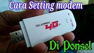 Cara Setting Modem Telkomsel 4G LTE di ponsel [upl. by Iadahs]