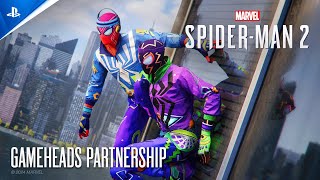 Marvel’s SpiderMan 2  Gameheads Partnership I PS5 Games [upl. by Enelehs]