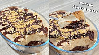 Chocolate Coffee Pudding Cake  No Bake Christmas Dessert [upl. by Gaeta]