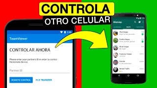 Como CONTROLAR y ver la PANTALLA de otro CELULAR desde mi TELÉFONO Android con Teamviewer 💚 FÁCIL [upl. by Attenaz622]