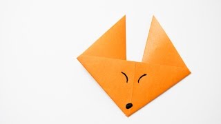 How to make a origami fox face [upl. by Yoong]