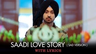 Saadi Love Story Title Track Sad Version  Full Song With Lyrics  Saadi Love Story [upl. by Eimmaj]