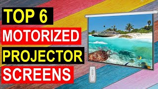 ✅Best Motorized Projector Screens in 2022  Top 6 Best Motorized Projector Screens Reviews in 2022 [upl. by Einned]