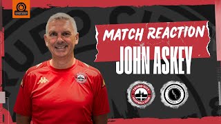 John Askey Match Reaction Boreham Wood a 202425 [upl. by Annahvas]