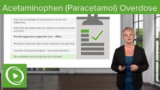 Acetaminophen Paracetamol Overdose – Emergency Medicine  Lecturio [upl. by Berri]