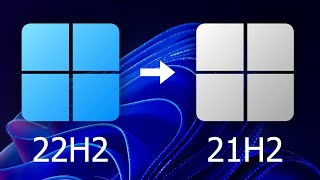 Downgrade Windows 11 22H2 to 21H2 [upl. by Hanahsuar]