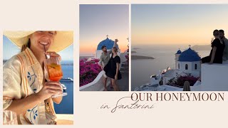 HONEYMOON IN SANTORINI  Our Santorini Wedding [upl. by Parke]