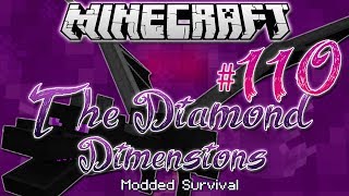 quotULTIMATE ENDER DRAGON BOSSquot  Diamond Dimensions Modded Survival 110  Minecraft [upl. by Yrtneg]