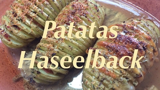 Patatas hasselback papas asadas con jamón [upl. by Flynn]