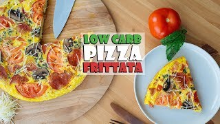 Low Carb Pizza Frittata  Great for Meal Prep [upl. by Ayrolg]