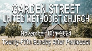 November 11th Worship Service  Garden St United Methodist Church [upl. by Joshua]