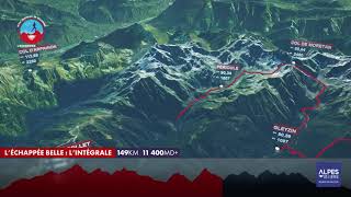 Carte en 3D du parcours de LEchappée Belle Intégrale [upl. by Vinson172]