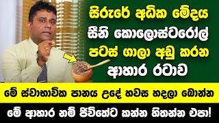 සිරුරේ අධික මේදය සීනි කොලොස්ටරෝල් පටස් ගාලා අඩු කරන රහස්  මේ ආහාර නම් ජිවිතේට කන්න එපා [upl. by Lj]