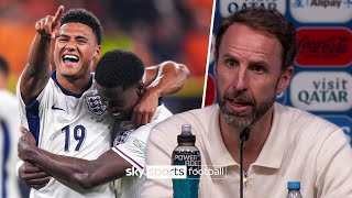 Gareth Southgate REACTS to Englands win and facing Spain in Euro 2024 final 🏆 [upl. by Salaidh564]