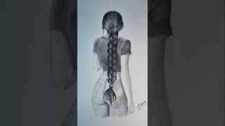 EASY Trick To Draw Braided Hair 👩‍🦰😍 [upl. by Lubbock549]