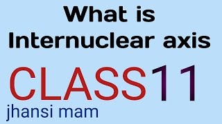 what is Internuclear axis CLASS 11 by jhansi mam [upl. by Evangelina]