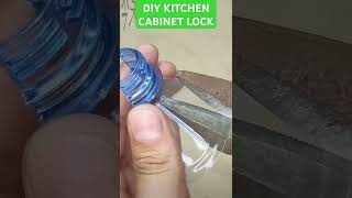 How to reuse a bottle to make a kitchen cabinet lock [upl. by Ydennek]