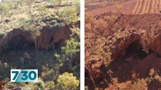 Rio Tinto says sorry for blasting 46000yearold Aboriginal site  730 [upl. by Moriah]