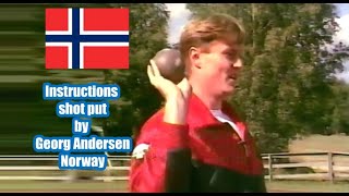 Instructions shot put Georg Andersen Norway [upl. by Ocirema]