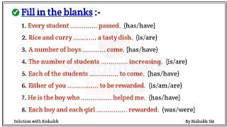 Fill in the blanks with correct form of verbs  Choose the correct form of verbs Fill in the blanks [upl. by Ress]