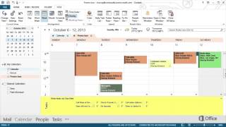 Microsoft Office 365  Outlook 2013  Calendar Training [upl. by Reel]