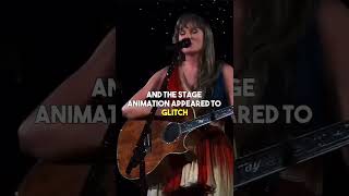 There’s a glitch during Taylor swift’s surprise song set taylorswift shorts [upl. by Agueda]