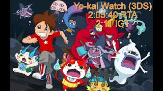 Yokai Watch Any No PasswordsQR Codes in 20540 RTA 211 IGT Former World Record [upl. by Erdnaxela930]