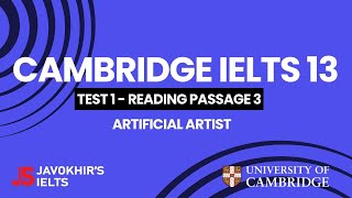 Artificial artist  Cambridge IELTS 13 Test 1 Reading Passage 3 [upl. by Annad]