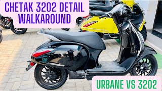 Bajaj Chetak 3202 All Details With Walkaround chetak3202 [upl. by Salohcim511]