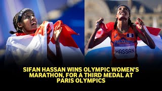 Paris Olympics 2024 Sifan Hassan claims dramatic womens marathon victory sets new Olympic record [upl. by Daggna]