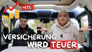 GESCHOCKT ➕ 41 Preisanstieg ➡️ So TEUER wird 2025 💰 KFZVersicherung steigt auch beim Wohnmobil [upl. by Uht]