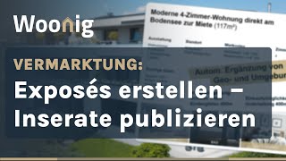 Woonig  Immobilien Exposés erstellen und Inserate schalten [upl. by Nhor]