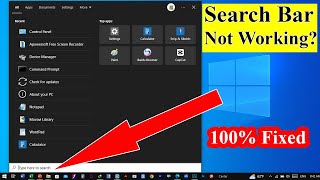 100 Solved Cant Type In The Search Bar On Windows 10 11 Keyboard Not Working In Search Bar [upl. by Nila550]