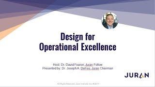 Design for Operational Excellence [upl. by Eiuqram535]