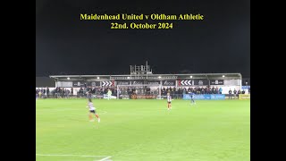 An away day to Maidenhead United with Oldham Athletic fans for a National League evening game [upl. by Anair545]