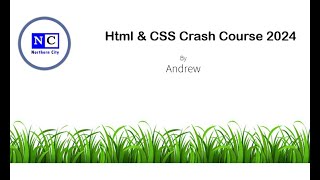 HTML CSS Crash Course 2024 [upl. by Woods]