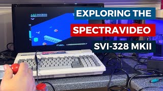 Exploring and loading games on the Spectravideo SVI328 MKII [upl. by Mosby]