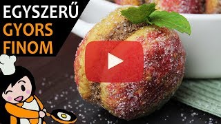 Őszibarack sütemény  Recept Videók [upl. by Stacee]