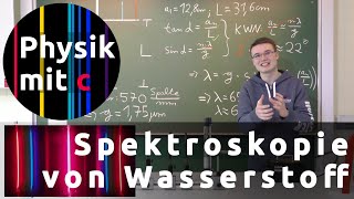 Spektrum von Wasserstoff [upl. by Naaman995]