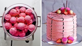 3 yummy flavors 3 clever hacks one ultimate Neapolitan cake by So Yummy [upl. by Mattox]