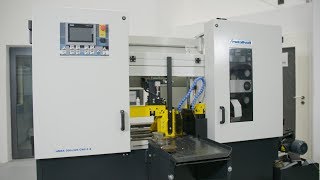 METALLKRAFT  HMBS 300 x 300 CNC X Fullyautomatic twocolumn horizontal metalcutting band saw [upl. by Celeski]