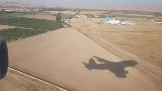 Landing in Mashhad Shahid HashemiNejad Airport with Mahan Air Boeing 747300 [upl. by Coplin]