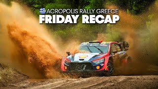 Waterlogged Acropolis Rally Greece Dries up for Day One Stunner 🤩 [upl. by Anilat]