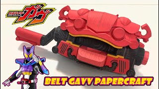 【Kamen Rider Gavv】Henshin Belt Gavv Papercraft変身ベルトガヴペーパークラフト [upl. by Sixela]