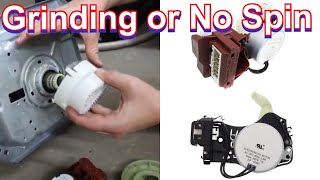 Washer No Spin or Grinding Sound Actuator Transmission Step by Step Guide to Fix or Replace [upl. by Drarreg]