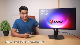 Best Balanced Gaming Monitor  MSI G274QPFE2 Review 1440p 180Hz Rapid IPS [upl. by Esylla]