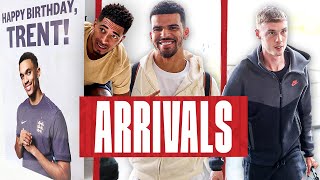 Jude Surprises Trent 🥳 Solanke Returns amp The Wolf Is Back  Arrivals  England [upl. by Yrek965]